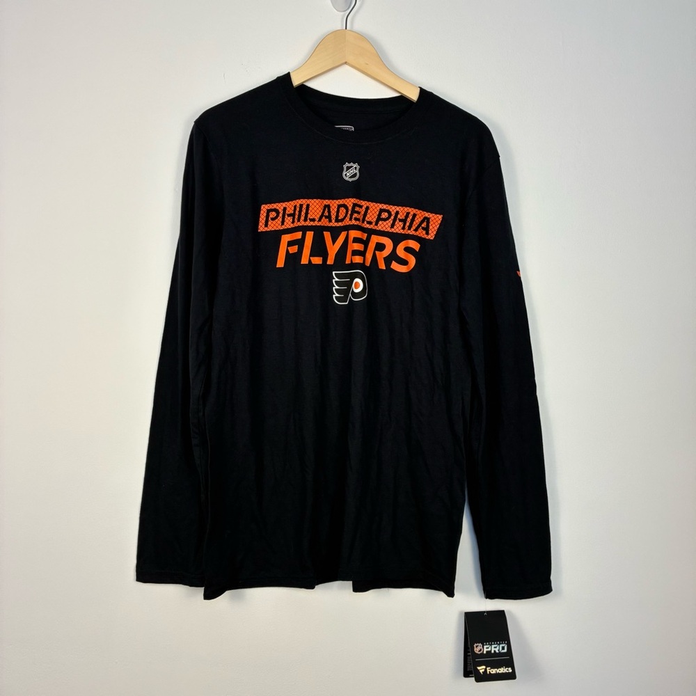 NEW Philadelphia Flyers Black Long Sleeve Shirt size M